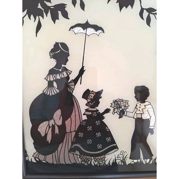 VTG Butterfly Effect Silhouette Colonial Sweethearts & Colonial Holiday Pictures - Picture 9 of 10